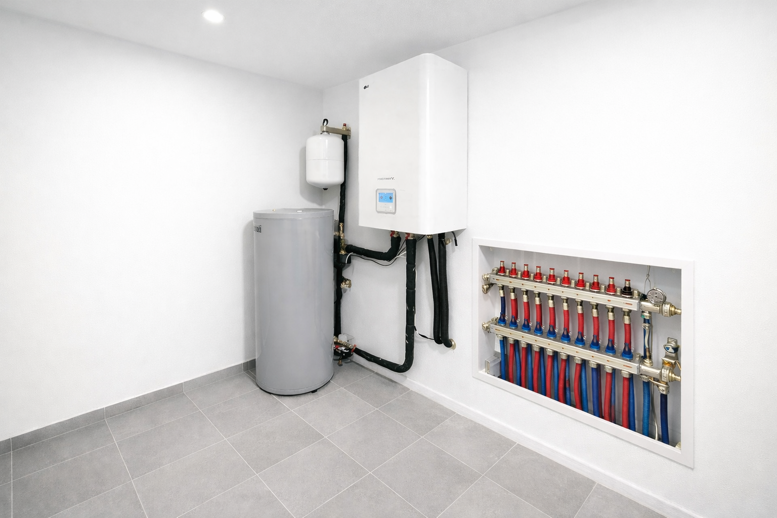 Pompa ciepła i podłógówka wavin kameleon 17x 2