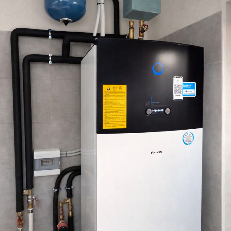 Pompa ciepła DAIKIN Altherma przy domu jednorodzinnym we Wrocławiu
