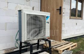 pompa ciepła Daikin z ogrzewaniem podłogowym trzebnica