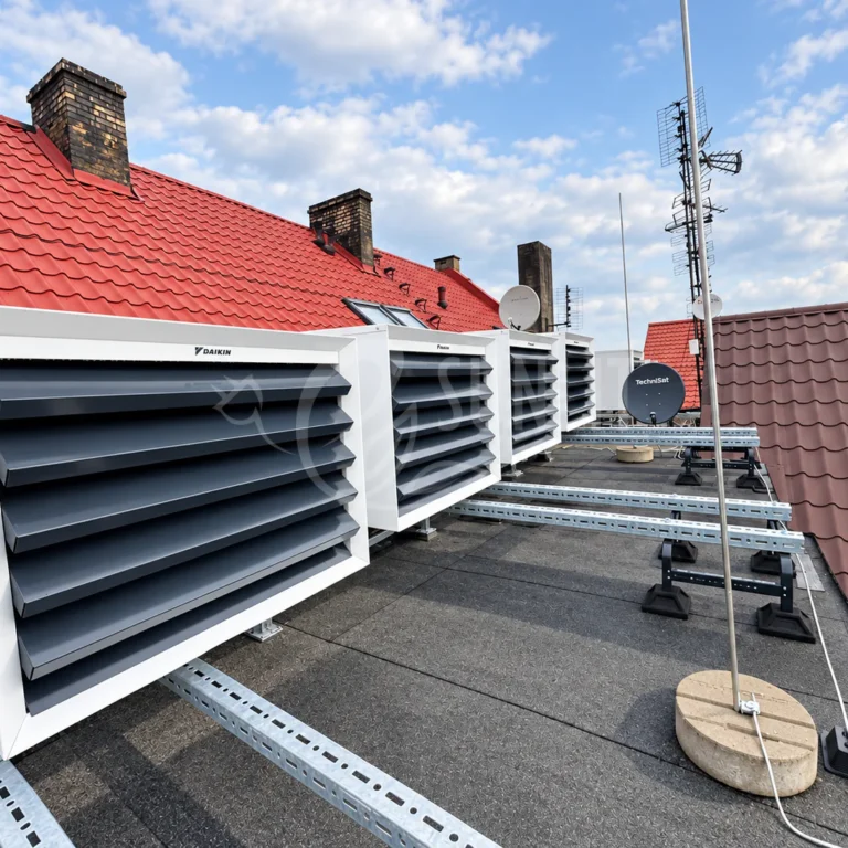 Estetyczne osłony jednostek instalacji HVAC – realizacja Sunlit