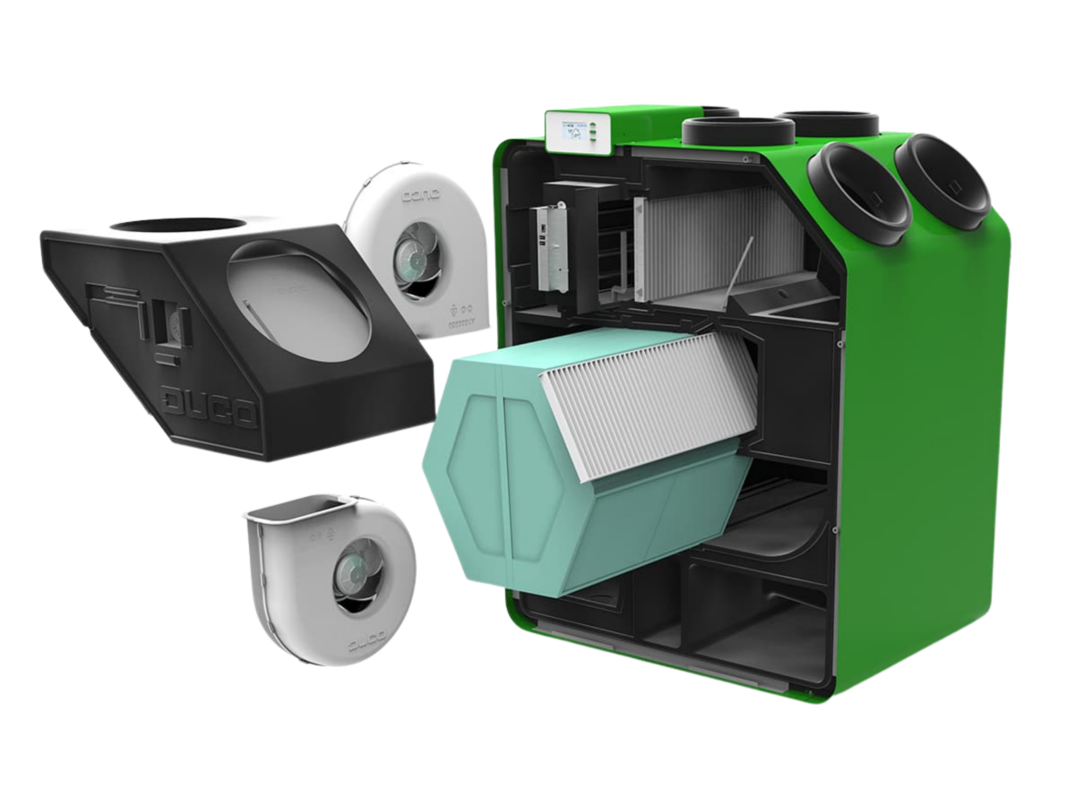 Schemat rekuperacji – wentylacja mechaniczna z odzyskiem ciepła w domu jednorodzinnym